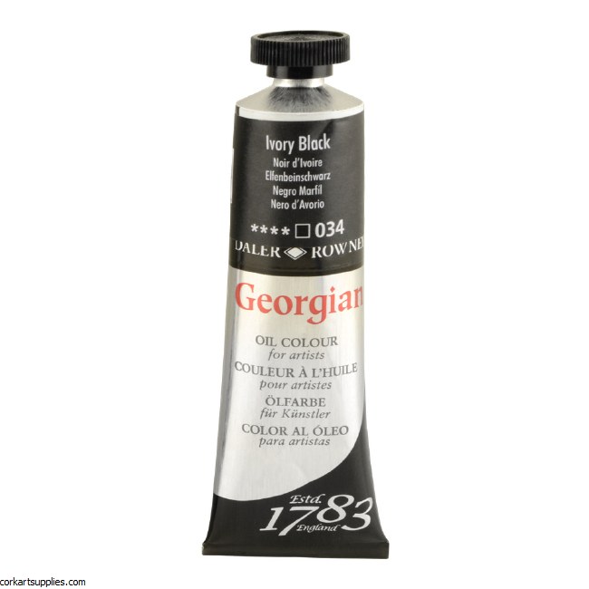 Georgian Oil Colour 38ml Ivory Black