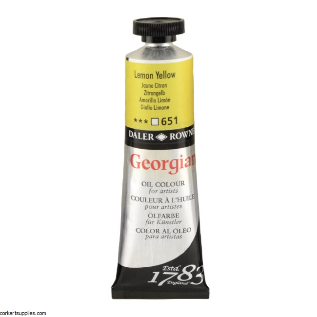 Georgian Oil Colour 38ml Lemon Yellow