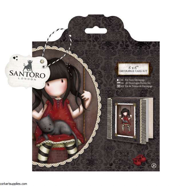 Gorjuss 6x6 Framed Decoupage Card Kit Gorjuss 6x6 Framed Decoupage Card Kit