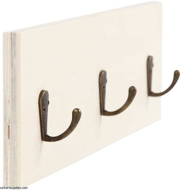 Wood Coat Rack 3 Hook^ Wood Coat Rack 3 Hook^