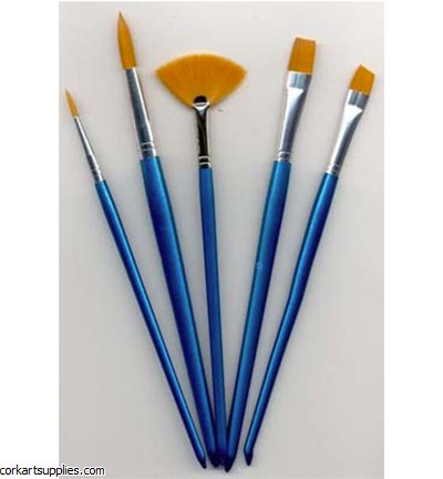 Synthetic Brush 2R,2F &Fan 5pk