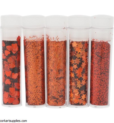 Glitter 5pk Asst Sunset