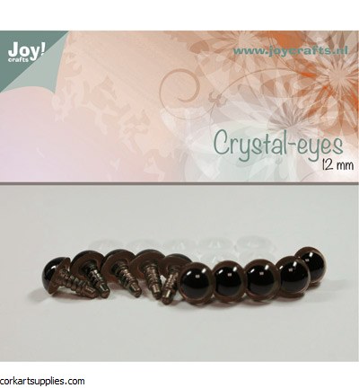 Eyes Brown Dome 14mm 10pk