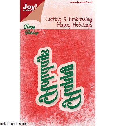 Joycrafts Stencil Happy Holidays