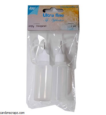 JoyCrafts Ultra Fine Tip Applicator Bottle 2pk JoyCrafts Ultra Fine Tip Applicator Bottle 2pk
