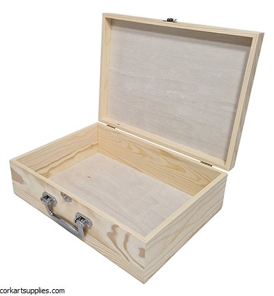 Wooden Box A4 With Metal Clasps