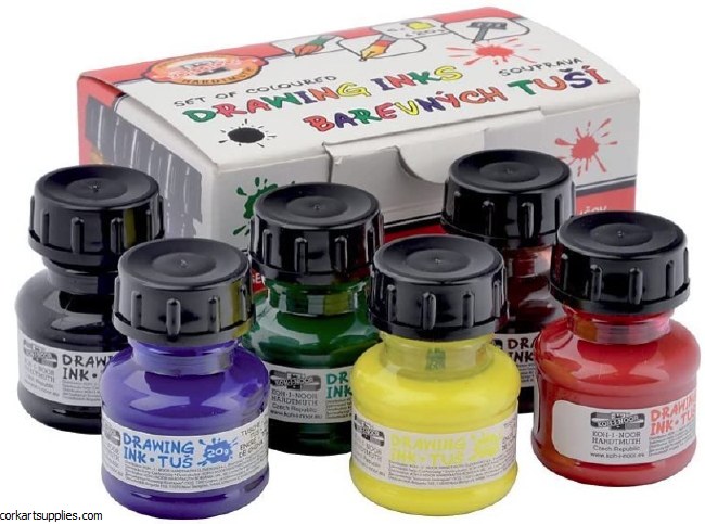 Ink 20ml Koh-I-Noor 6pk Ink 20ml Koh-I-Noor 6pk