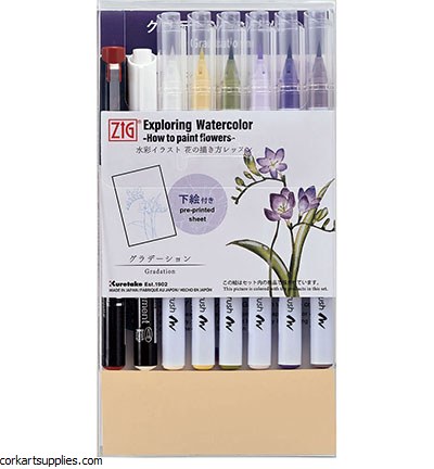 Kuretake / ZIG How to Paint Flowers