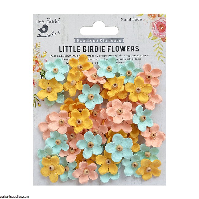 LittleBirdie Beaded Blooms Pastel Palette 50Pc Little Birdie LittleBirdie Beaded Blooms Pastel Palette 50Pc Little Birdie