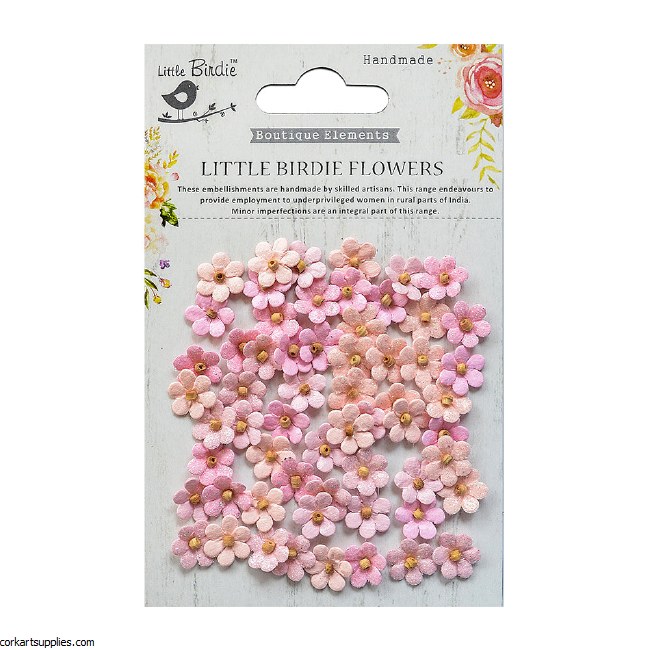 LittleBirdie Beaded Micro Petals Pearl Pink 60Pc Little Birdie LittleBirdie Beaded Micro Petals Pearl Pink 60Pc Little Birdie