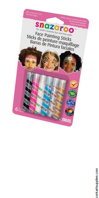 Snazaroo Sticks Face Girl 6pk Snazaroo Sticks Face Girl 6pk