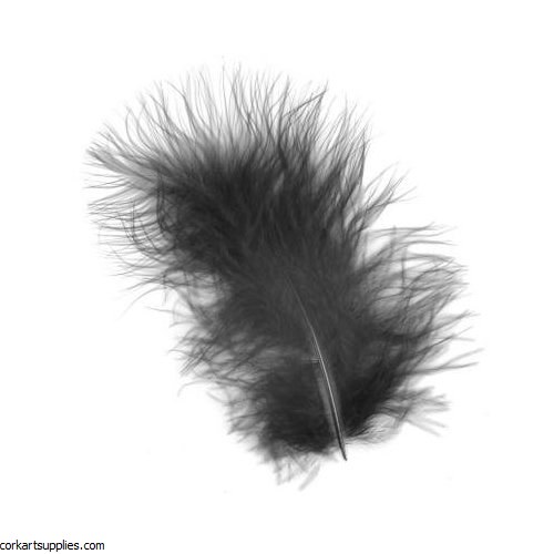 Feathers Marabou Black 15pk