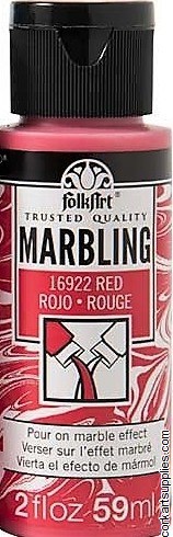 FolkArt Marbling Ink 2oz/59ml Red