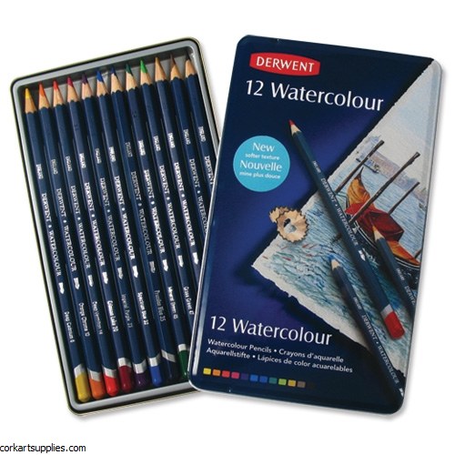 Derwent W/Colour Pencils 12pk^ Derwent W/Colour Pencils 12pk^