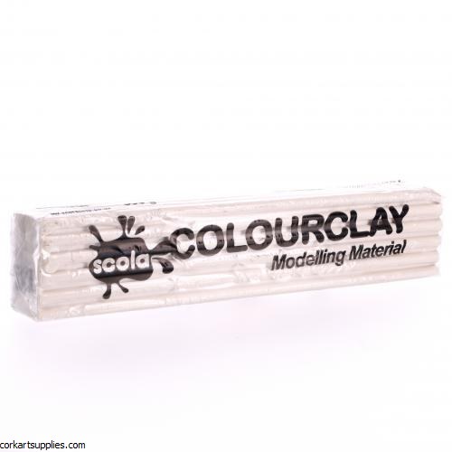 Plasticine Block 500gm White