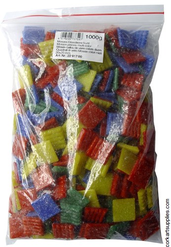 Mosaic Stone 20x20mm Assorted 1kg Mosaic Stone 20x20mm Assorted 1kg