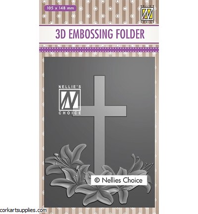 Embossing Folder 3D Cross 2