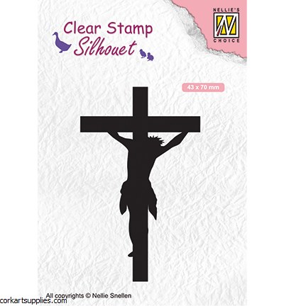 Clear Stamp NC Cross 43x70mm