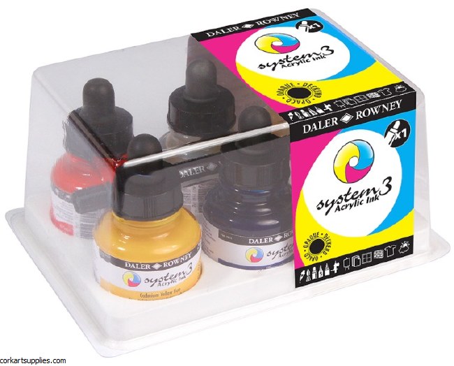 System 3 Ink Opaque Asst 6pk^ System 3 Ink Opaque Asst 6pk^