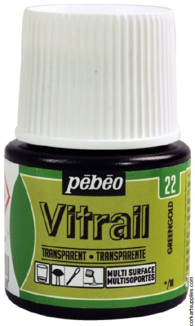 Vitrail 45ml Transparent 22 Green Gold