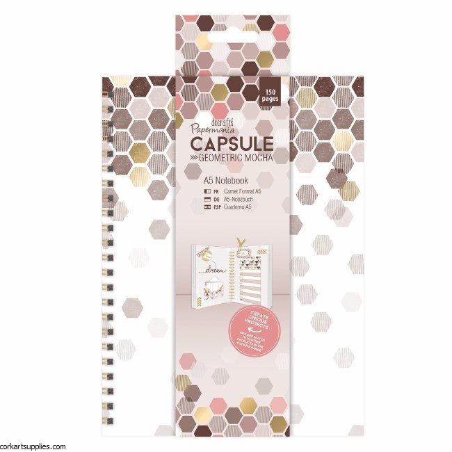 Notebook A5 Geometric Mocha