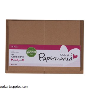 Card/Env 50pk A6 Kraft 300gm