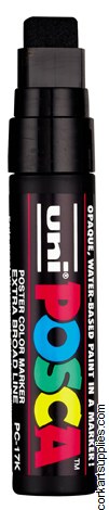 Posca Broad 15mm Black Posca Broad 15mm Black