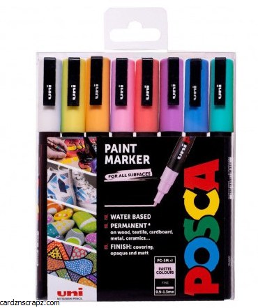 Posca Fine .9-1.3mm Pastel 8pk Posca Fine .9-1.3mm Pastel 8pk