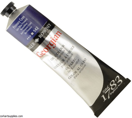 Georgian Oil Colour 225ml Primary Cyan Georgian Oil Colour 225ml Primary Cyan