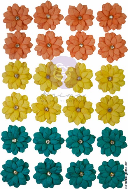 Prima Marketing Majestic Flowers Petite Thoughts (20pcs)
