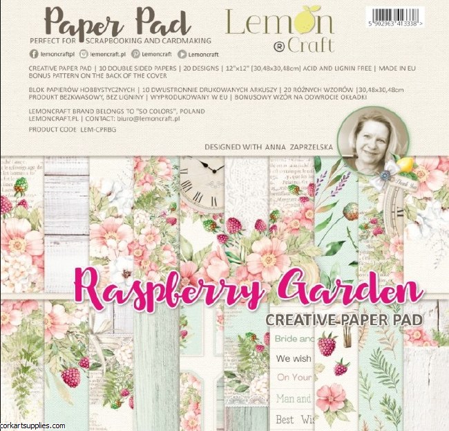 Paper Pk 12x12 LC Raspberry Garden