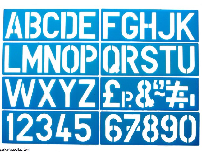 Stencil Heavy Plastic Full Alphabet 4 Stencil Heavy Plastic Full Alphabet 4