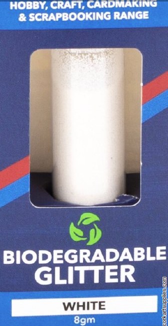 Glitter Eco 8gm White Glitter Eco 8gm White