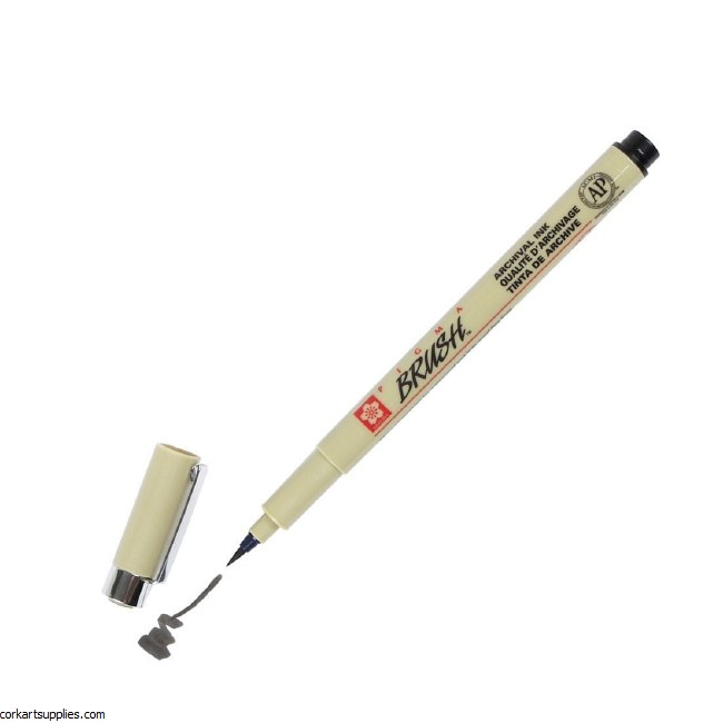 Sakura Brush Pen Black Med