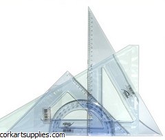 Set Square&Protractor Set 3pk