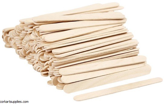 Lolly Sticks 200pk Natural