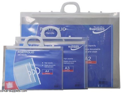 Portfolio Plastic w/Handle A4^