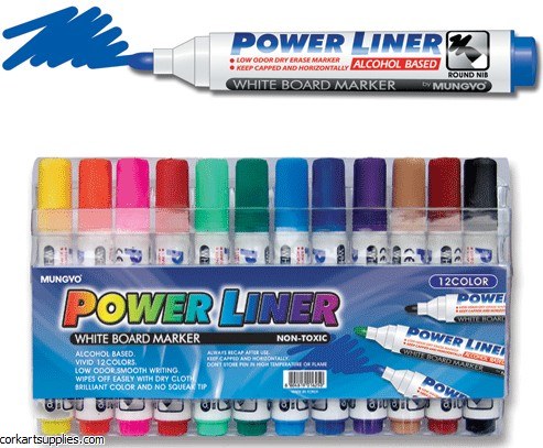 Whiteboard Markers Assorted 12pk