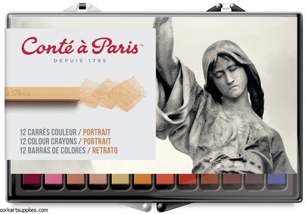 Conte Carres 12 Assorted Portrait