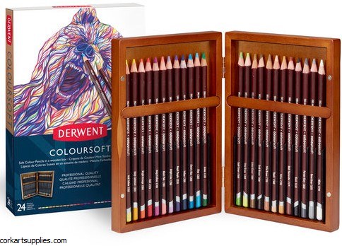 Derwent Coloursoft Wood Box 24 Derwent Coloursoft Wood Box 24