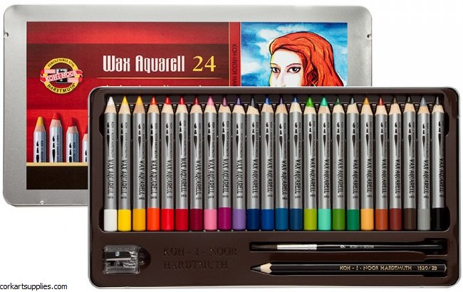 Koh-I-Noor Wax Aquarell 24pk