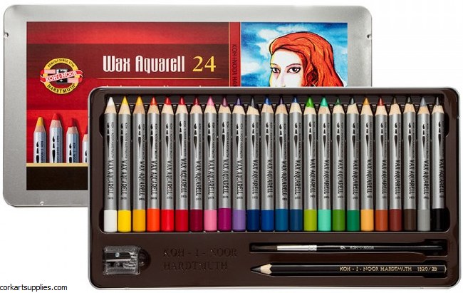 Koh-I-Noor Wax Aquarell 24pk