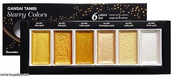 Gansai Tambi 6pk Pearl Gold (extra large whole pans)