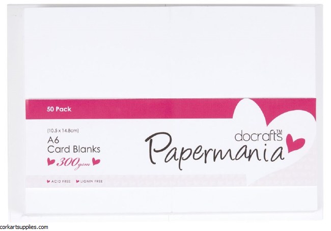 Card/Env 50pk A6 300g White