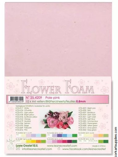 Flower Foam 10pk Pale Pink