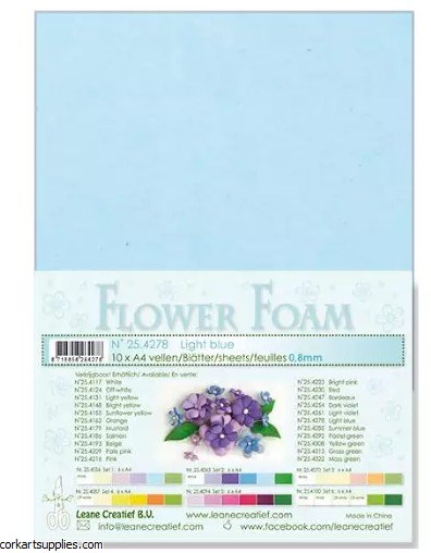 Flower Foam Light Blue