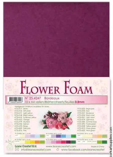 Flower Foam Bordeaux