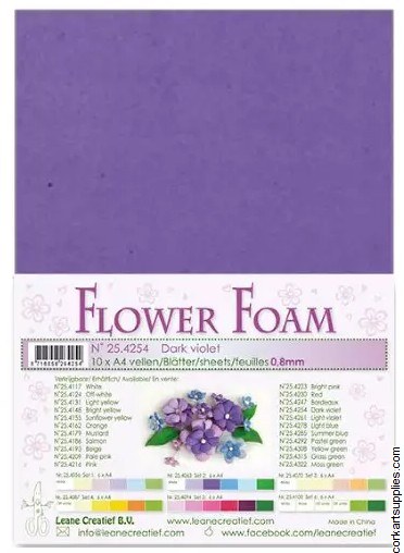 Flower Foam 10pk Dark Violet