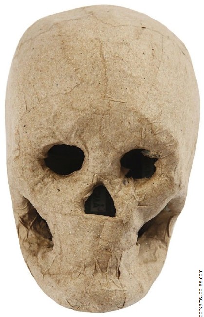 Papier Mache Skull 10cm High