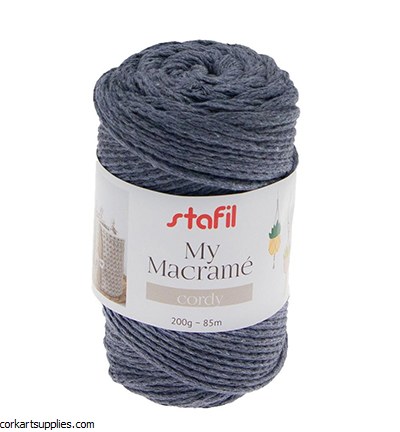 Macrame Cord 4mm 85M Indigo